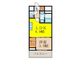 セレニテ新大阪calmeの物件間取画像